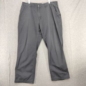 Duluth Trading Co. Carpenter Pants Mens Size 42 x 32 Navy Blue Straight Leg Work